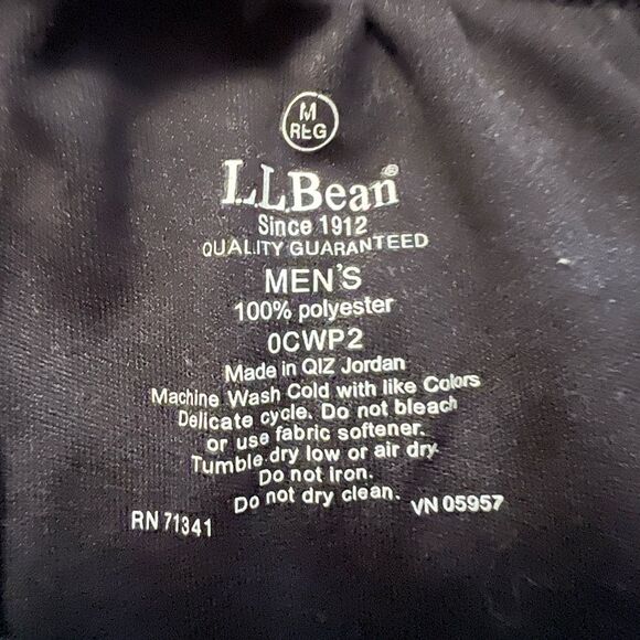 L.L.Bean Black Base Layer Pants - Picture 2 of 3